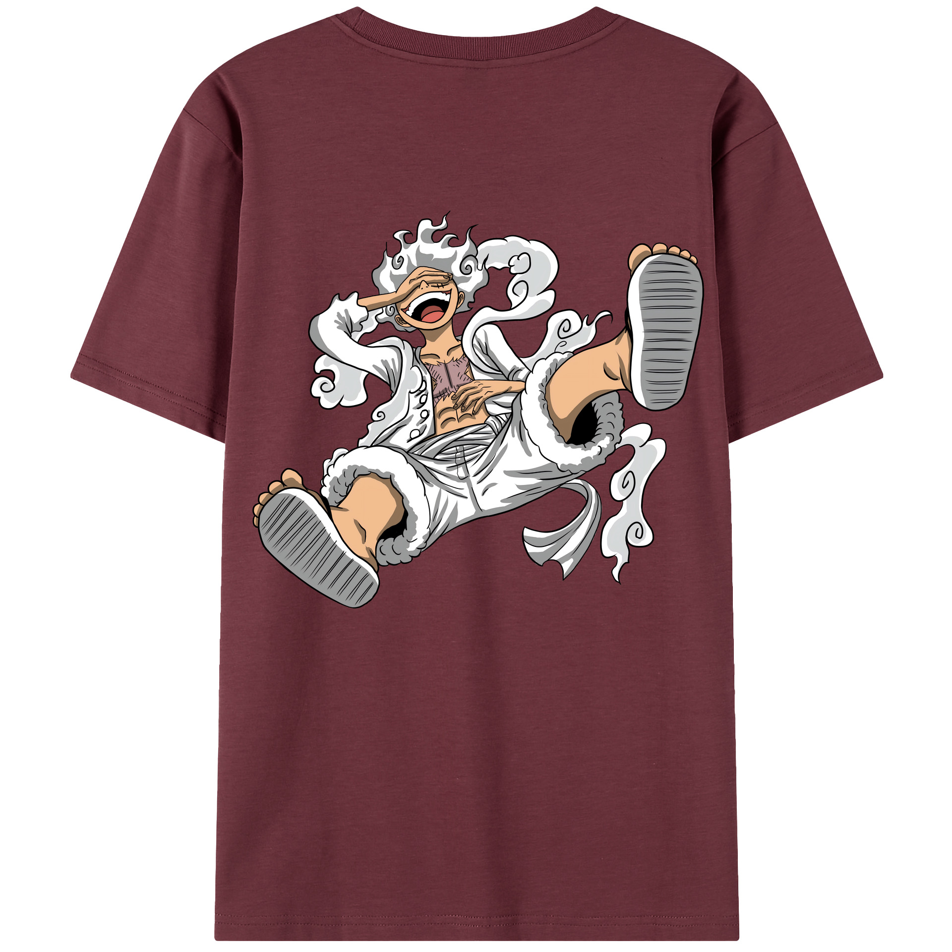 ワンピース モンキー・D・ルフィ ONE PIECE Monkey D. Luffy 綿100％半袖Tシャツ（背面プリント）